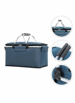 SYOSI Picnic Basket Collapsible Picnic Bag Grocery Basket Portable Cooler Basket Large Picnic Tote for Camping Travel Picnic  - Image 1