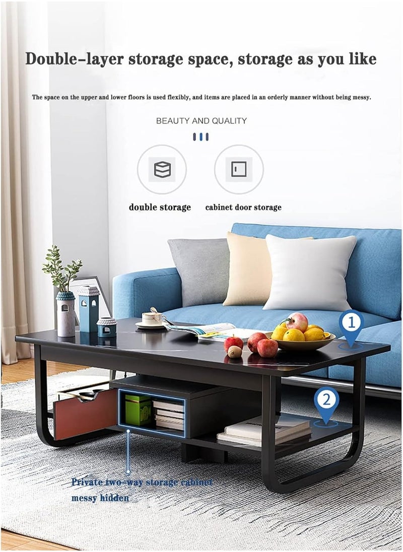 DubaiGallery Modern Coffee Table,Modern,Living Room Storage,Coffee Table,Simple,Small Bedroom Furniture  - Image 4