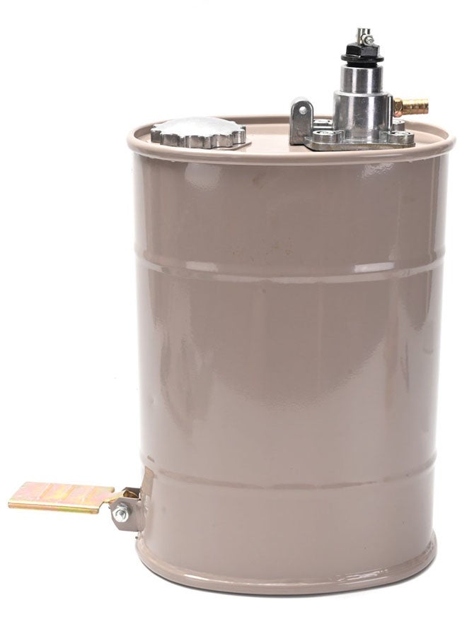 لوازم مزيتة رمادي 10 لتر - مضخة تعبئة زيت يدوية بنظام ضغط وتشغيل يدوي لتعبئة زيت ناقل الحركة - أداة ضخ زيت وحقن للمحركات وعلب التروس مناسبة لأعمال الصيانة وورش السيارات - Image 4