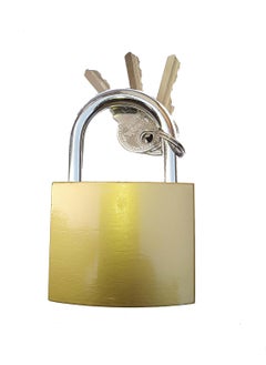 Unikkus Unikkus 63 MM Lock and Keys for Home Door Room House ETS Suitable for Medium Purpose Like pet Doors shutters Gates Lock Size 63mm Hardened Shackle Double Locking System Padlock  - Image 2