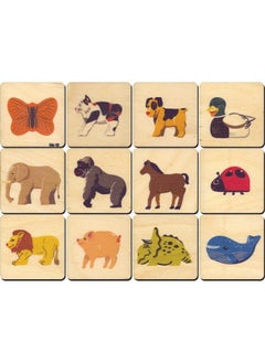 Maple Landmark Animal Memory Tiles Made In Usa  - Image 1
