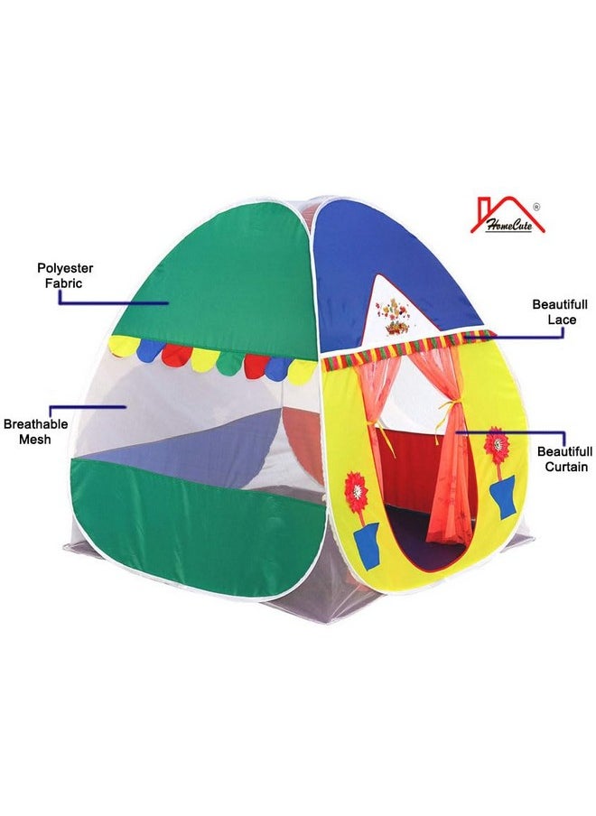 HomeCute Homecute Igloo Type Foldable Popup Kid's Play Tent House (Window-Multicolour)  - Image 2