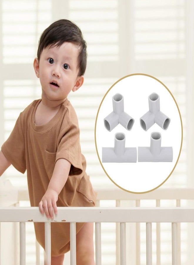 FOYTOKI 4pcs Baby Playpen T Connector T-Shaped Joint and 3-Way Baby Playpen Parts T Connector for Baby Play Yard Accessories and Setup - Image 5