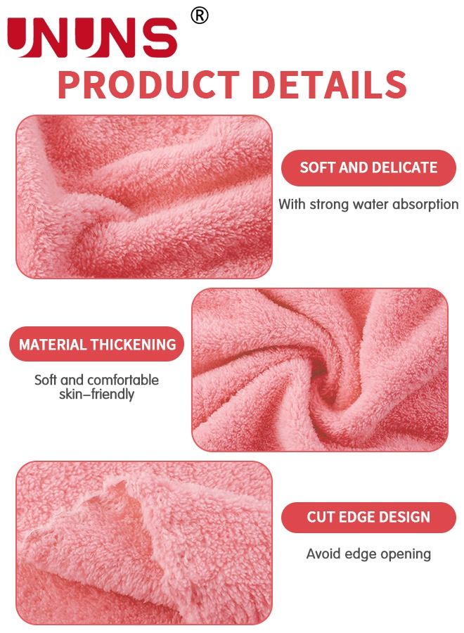 UNUNS 2-Piece Bath Towel Set,Skin Friendly Coral Velvet Bath Towel Hand Towels Set (1 Bath Towel+1 Hand Towels),Quick Drying,Highly Absorbent Durable Towels Set - Image 4