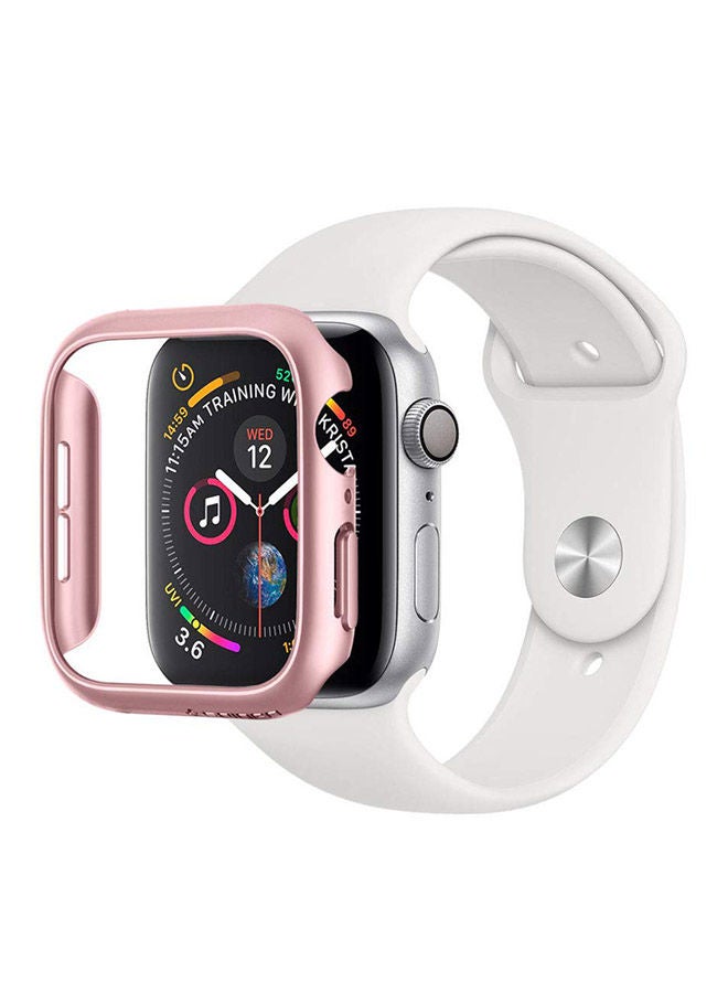 NIBEMINENT Thin Fit Case Cover For Apple Watch Series 4/5/SE/6 44millimeter Rose Gold  - Image 1