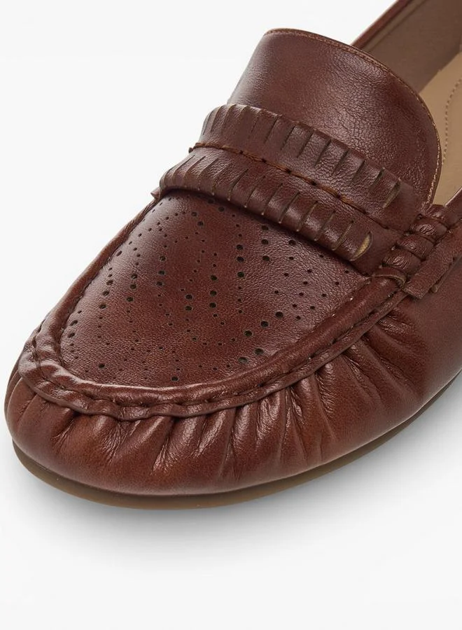 Renzo Ruganni TAN Women Slip-On Loafers for Women | Best Price UAE