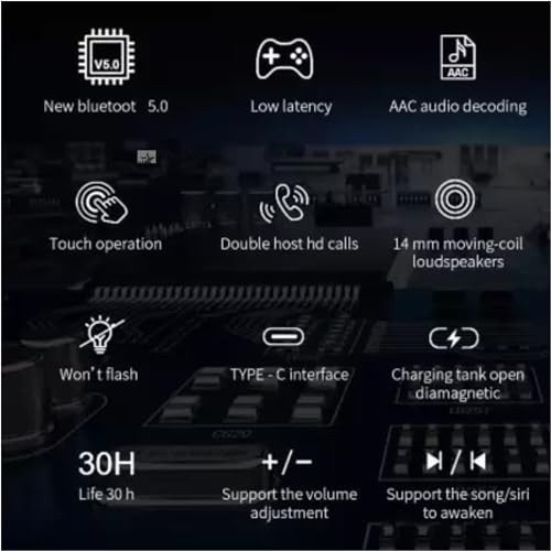 Like Star A520 True Wireless Earbuds, ENC Nosie Canclling HD Charging Case, USB Powerbank, Big Speaker Drivers, Fast Charging, IPX7 Water Resistant, Touch Controls and Voice Assistant-Black - Image 3