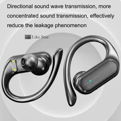 Like Star A520 True Wireless Earbuds, ENC Nosie Canclling HD Charging Case, USB Powerbank, Big Speaker Drivers, Fast Charging, IPX7 Water Resistant, Touch Controls and Voice Assistant-Black - Image 2