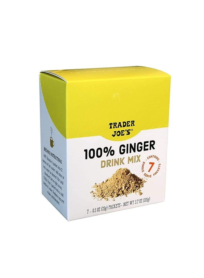 TJ's Trader Joe's 100% Natural Ginger Drink Mix 7 - 0.5oz (15g) Packets. - Image 1
