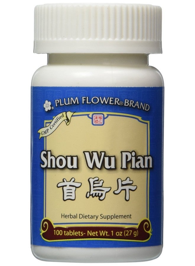 Plum Flower Shou Wu Pian, 100 ct, Plum Flower 