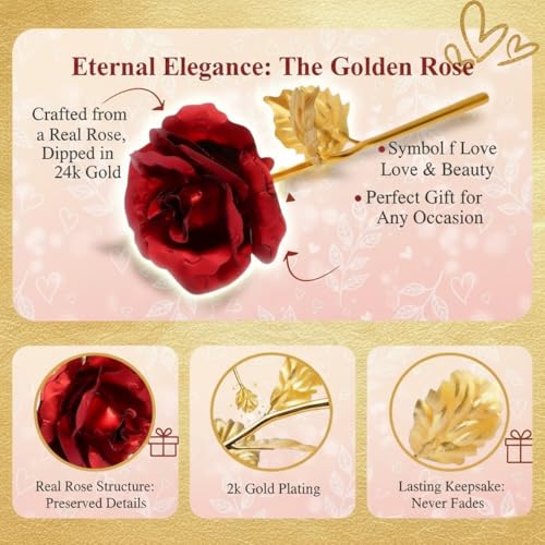 BENAVJI Valentine’s Day Gift Set Romantic Gift for Girlfriend, Boyfriend, Wife, and Husband (Red Rose with Flower & Teddy) - Image 3