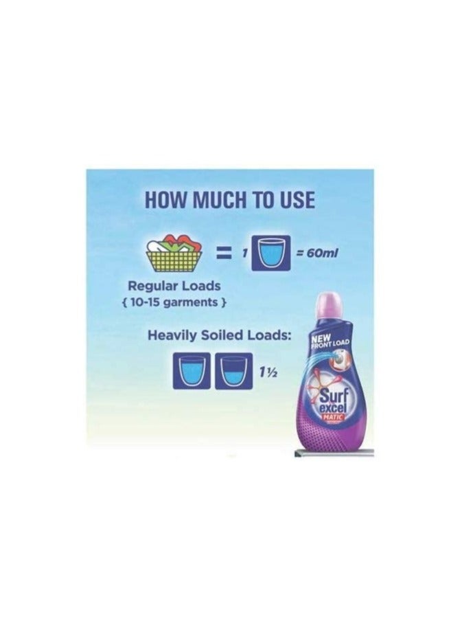 Surf Excel Matic Front Load Liquid Detergent - 500 ml (Pack of 2) - Image 3
