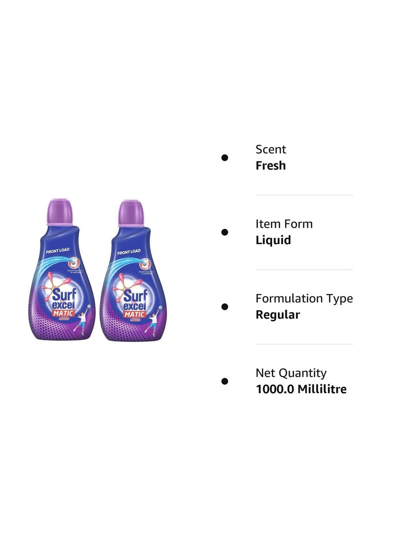 Surf Excel Matic Front Load Liquid Detergent - 500 ml (Pack of 2) - Image 2