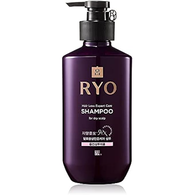 Ryo HAIR LOSS CARE SHAMPOO FOR NORMAL & DRY SCALP 400ML(13.5OZ) GENTLE DRY SCALP CARE, FOR ITCHING AND FLAKING SCALP, ANTI- DANDRUFF, SCALP CLEANSING, MOISTURIZE SCALP, EXTRA STRENGTH VOLUMIZING - Image 1