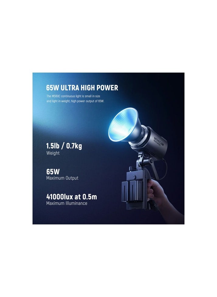 NEEWER MS60C RGB LED VIDEO LIGHT WITH APP CONTROL