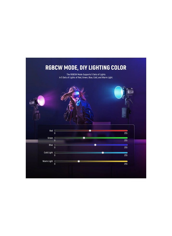 NEEWER MS60C RGB LED VIDEO LIGHT WITH APP CONTROL