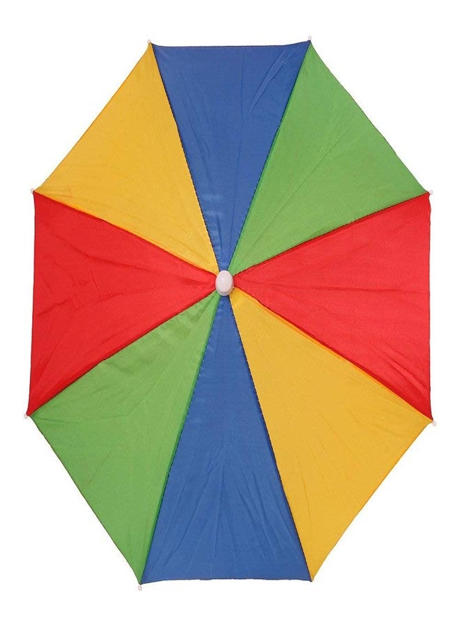 RAINPOPSON Hat Umbrella for kids Girls Hands Free Hat Umbrella for Women, Men School Going Boys Hat Cap Umbrella Protect from Sun & Rain(Multicolor) (1 pcs) - Image 2