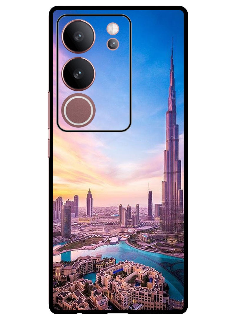 Theodor Protective Case Anti Scratch Shock Proof Bumper Cover For Vivo V29 - V29 Pro Burj Khalifa - Image 1