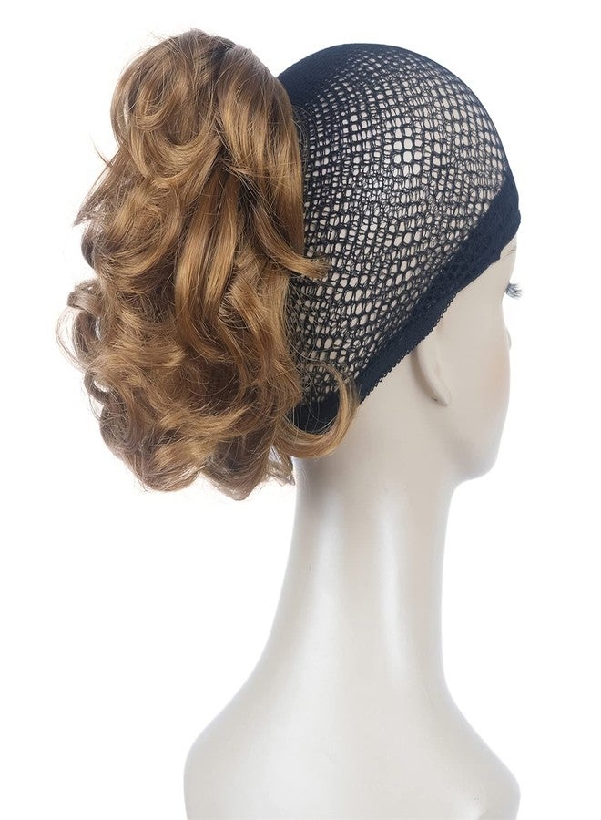 ايمول وصلات شعر ذيل حصان صناعية قصيرة مجعدة من Aimole بطول 6 بوصات، وزنها 80 غرامًا، مزودة بمشبك فك/مخلب (لون أشقر فراولة 27). - Image 1