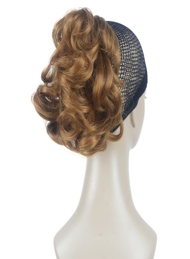 ايمول وصلات شعر ذيل حصان صناعية قصيرة مجعدة من Aimole بطول 6 بوصات، وزنها 80 غرامًا، مزودة بمشبك فك/مخلب (لون أشقر فراولة 27). - Image 2