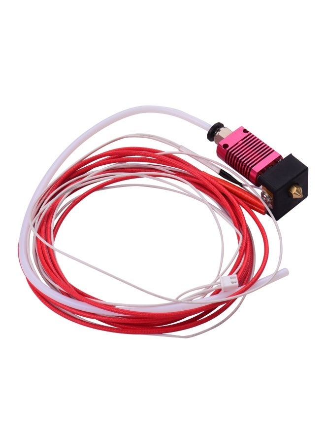NIBEMINENT Extruder Hot End Kit For Ender 3/Ender 3 Pro 3D Printer White/Red/Black - Image 2