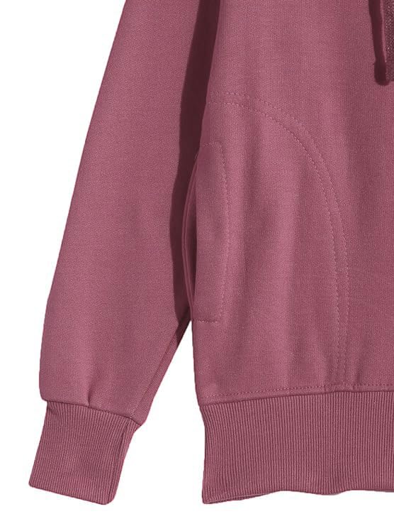ADBUCKS Rich Cotton Full Sleeves Zipper Sweatshirt for Girls and Boys Jacket with Hoodies (Onion, 14-15 Years) - Image 4