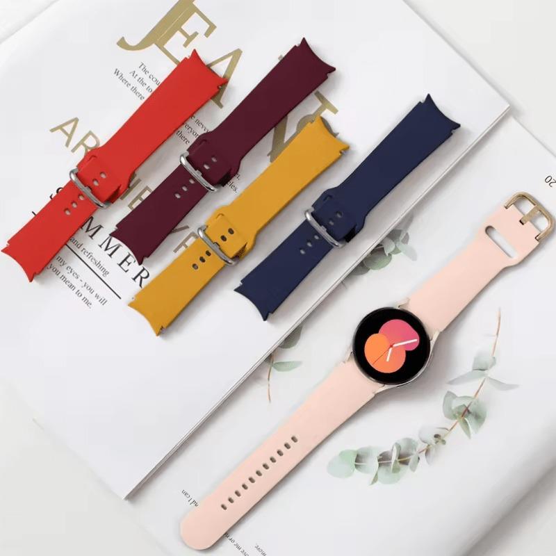 erorex For Samsung Galaxy Watch 7 44Mm Silicone Watch Band With Pc Case(Dark Blue) - Image 5