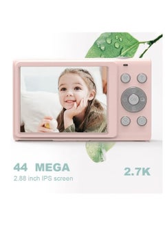 LIMOS 2.4 inch 48MP 16X Zoom 2.7K Full HD Digital Camera Children Card Camera, UK Plug (Pink)  - Image 4
