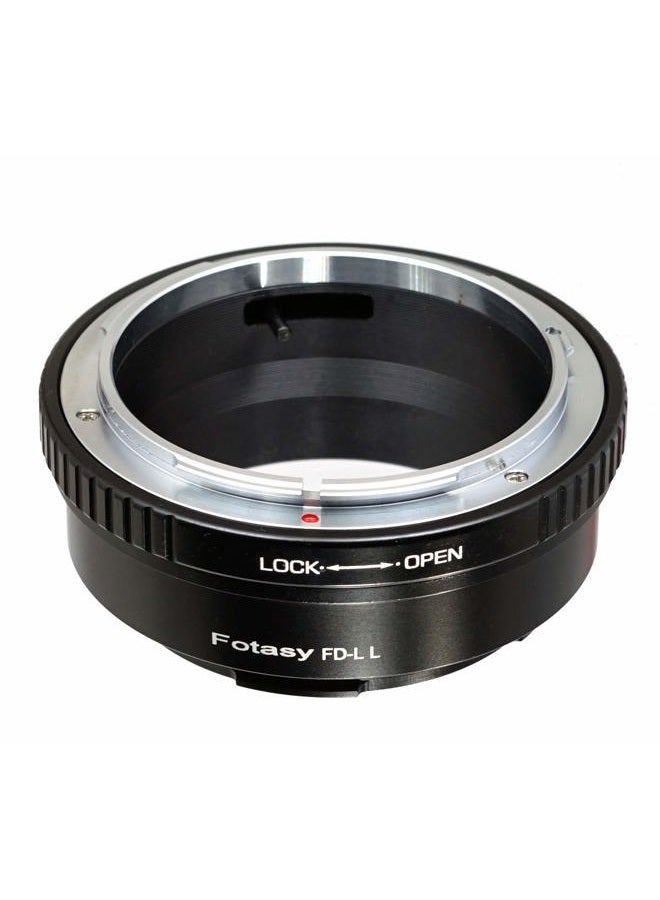 Fotasy محول عدسة FD إلى L، نحاس، محول عدسة FD إلى تركيب L، FD L، متوافق مع كاميرات باناسونيك S1 S1H S1R S4 S5 لايكا SL SL2 TL2 TL لايكا T سيغما fp fp L بدون مرآة - Image 1