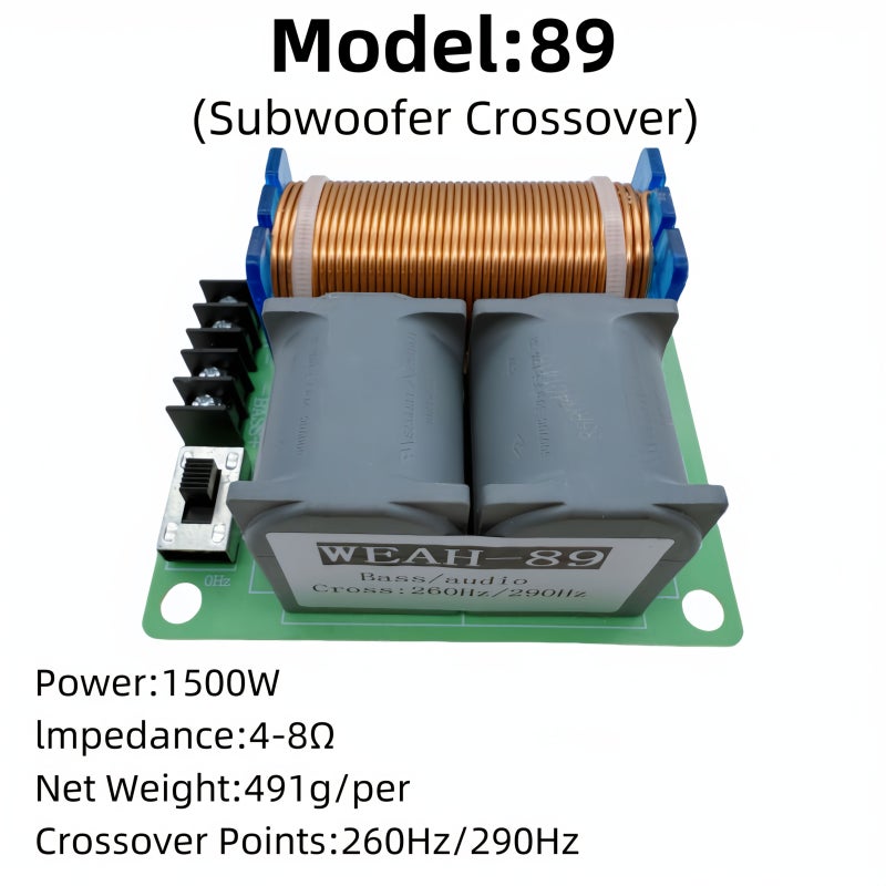 High Fidelity 1500W Subwoofer Crossover Filter Speaker Sound Board Separator With Hifi Sound Quality No Soldering Required Easy Installation - Image 1