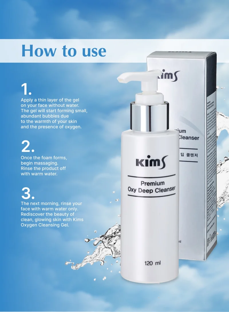 kims Premium Oxy Deep Cleanser Face Gel 120 ml For All Skin Types