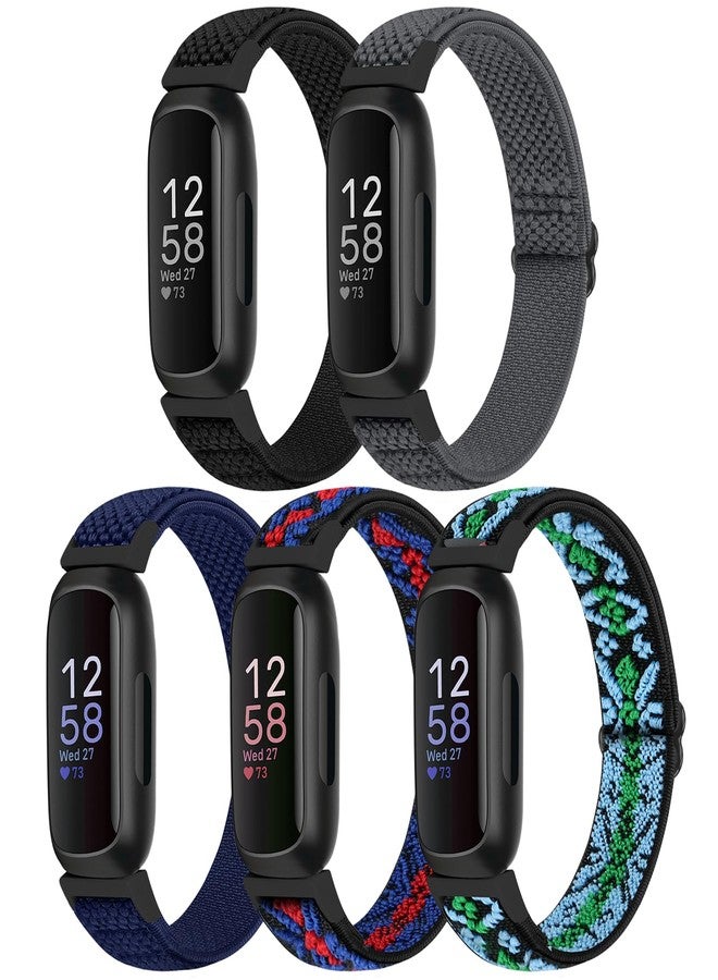 Bcuckood أساور Bcuckood متوافقة مع أجهزة Fitbit Inspire 3/Inspire 2/Inspire/Inspire HR/Ace 2/Ace 3، سوار معصم بديل مرن قابل للتعديل للنساء والرجال والأطفال، مصنوع من النايلون الرياضي الناعم والمطاطي. - Image 1
