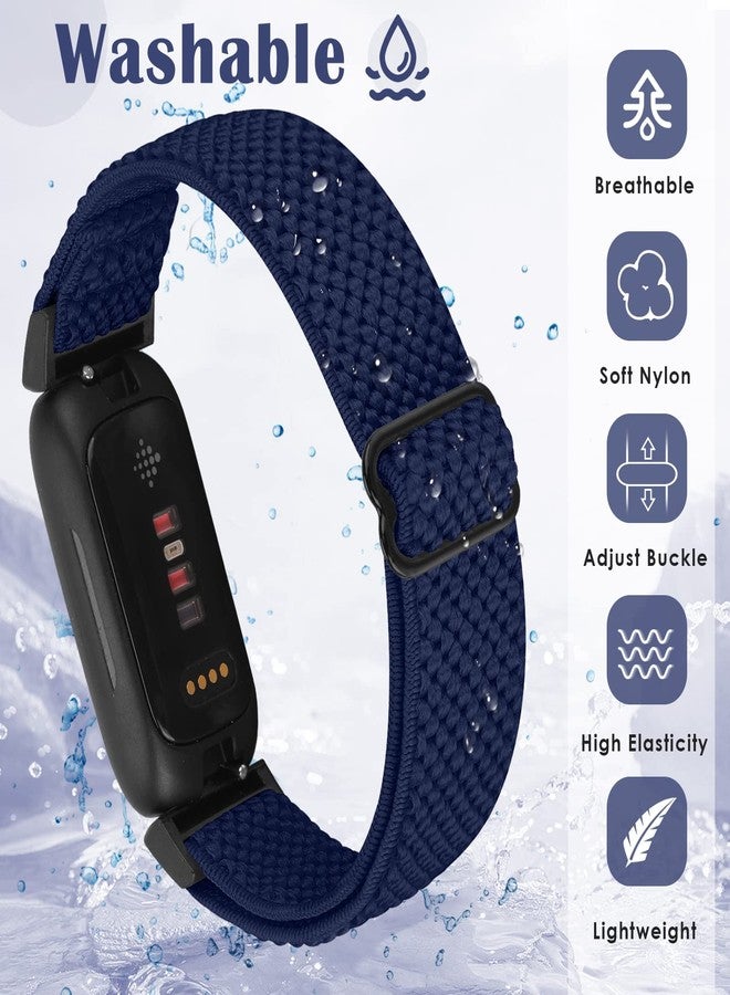 Bcuckood أساور Bcuckood متوافقة مع أجهزة Fitbit Inspire 3/Inspire 2/Inspire/Inspire HR/Ace 2/Ace 3، سوار معصم بديل مرن قابل للتعديل للنساء والرجال والأطفال، مصنوع من النايلون الرياضي الناعم والمطاطي. - Image 4