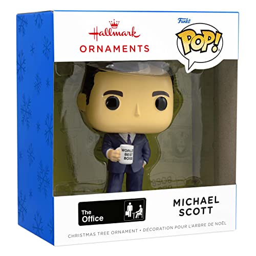 Hallmark The Office Michael Scott Funko POP! Resin Christmas Ornament - Image 3