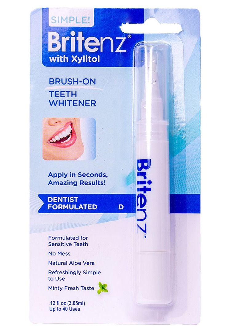 Britenz Natural Teeth Whitening Pen Gel | Xylitol Aloe Vera  | 3.65ml  - Image 1