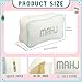 Sunnymove Empty Mahjong Bag Thickened American Mahjong Tiles Bag with Zipper Storage Pouch for Board Game Pieces Game Party Travel Gatherings Accessories 104x56 Case Only MahjCream White - Image 4