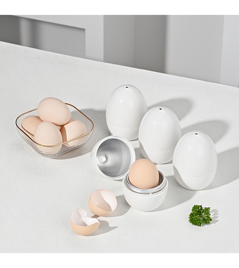 Single Egg Microwave Steamer For Hard Or Soft Boiled Eggs 5 Minute Quick Cooking Durable Pp Material Easy Use Kitchen Tool - Image 3