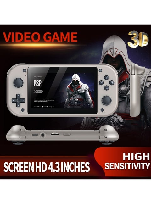 New M17 handheld TV game console box, 3D arcade 4K high-definition PSPPS1 256G memory, LCD display screen, 4.3 inches, including over 30 languages