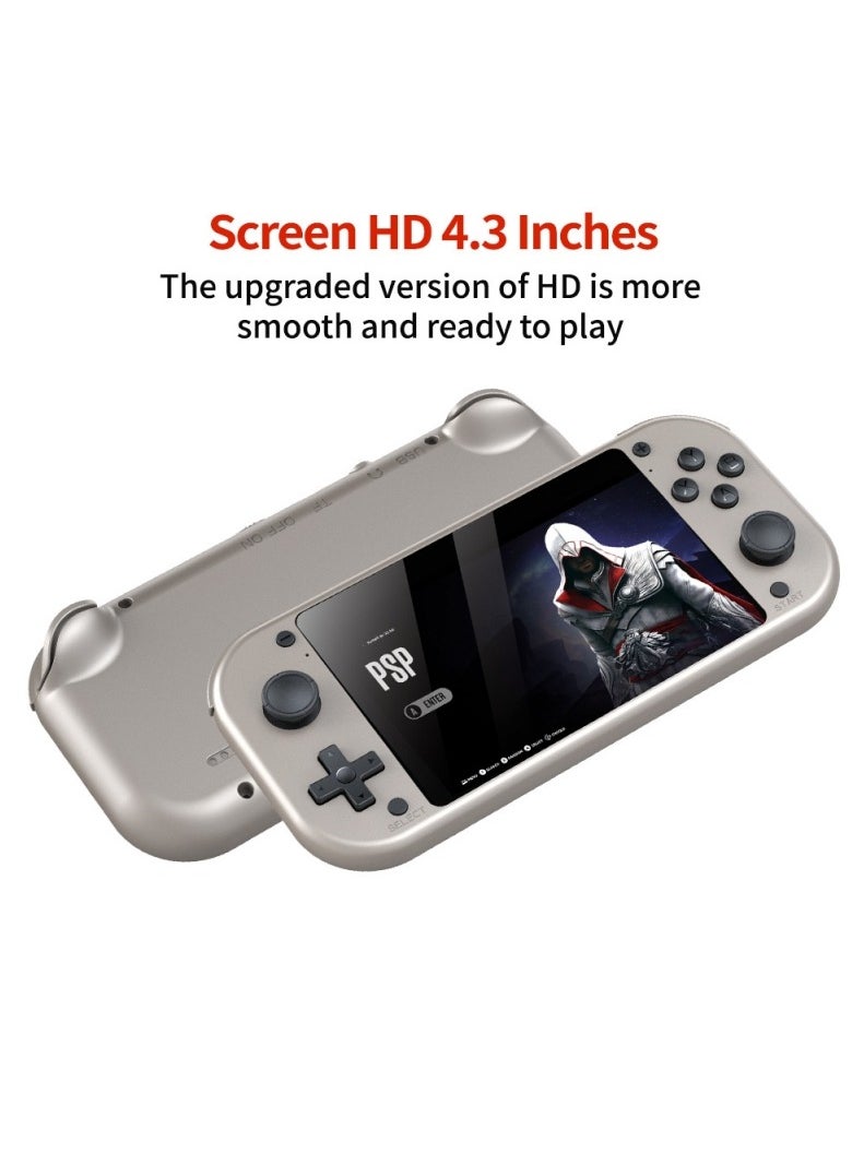 New M17 handheld TV game console box, 3D arcade 4K high-definition PSPPS1 256G memory, LCD display screen, 4.3 inches, including over 30 languages