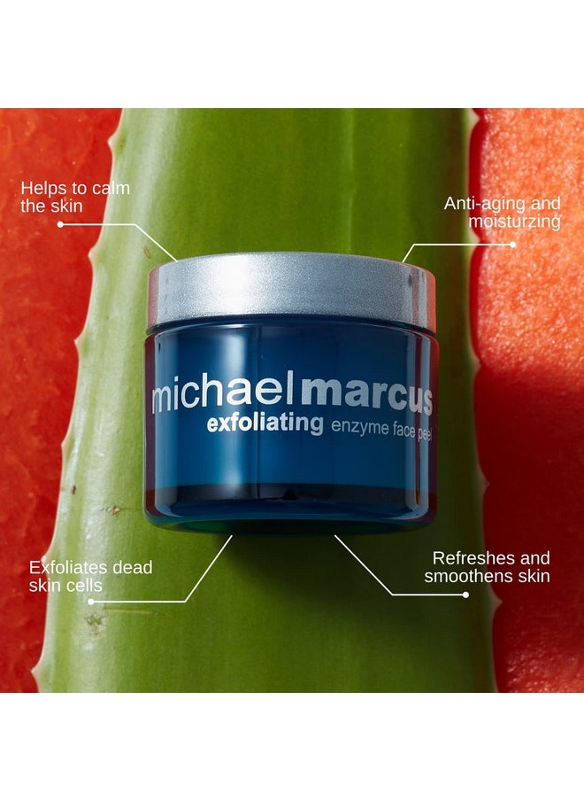 Michael Marcus - Exfoliating Enzyme Peel Papaya Pineapple & Pumpkin Enzymes Hydrating Sodium Hyaluronate & Soothing Aloe Targets Fine Lines & Wrinkles Plant Based For Smoother Skin (1.7Oz Jar) - Image 1