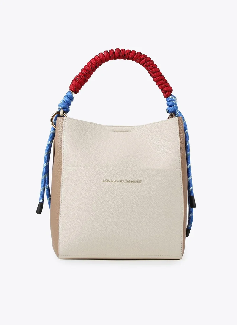 Lola Casademunt Two-tone bucket bag