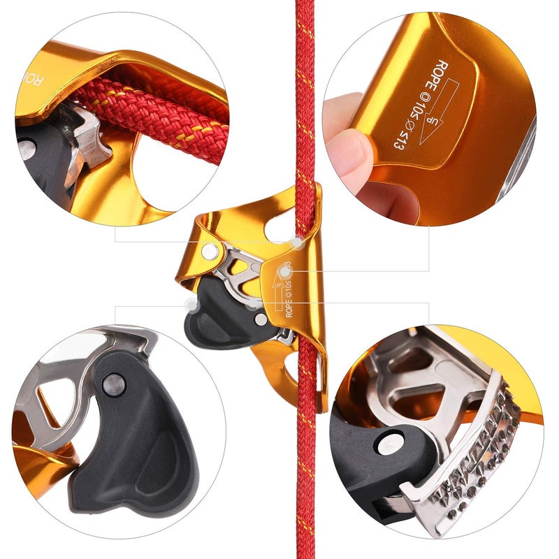 WILDKEN Rock Climbing Chest Ascender Climbing Mountaineering Tree Arborist Climbing Rappelling Equip for 10-13mm Rope - Image 5