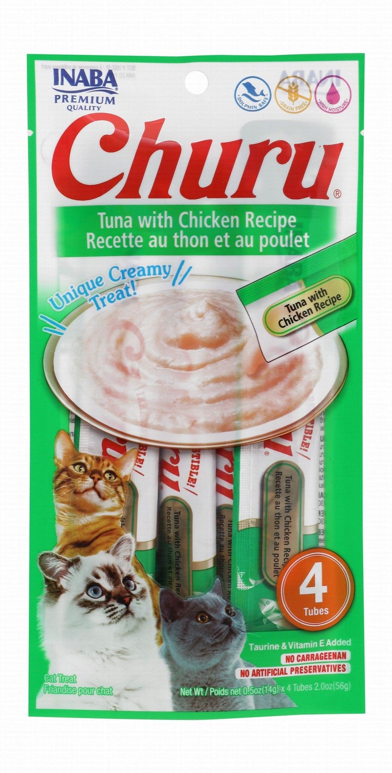Churu Cat Treats with Chicken & Tuna, 4 x 14 g - Image 1