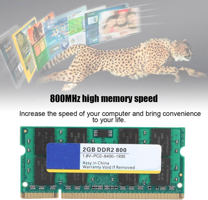 ذاكرة كمبيوتر محمول DDR2 2G 800Mhz 200Pin، عالية الأداء، متوافقة تمامًا مع لوحة أم Intel - Image 4