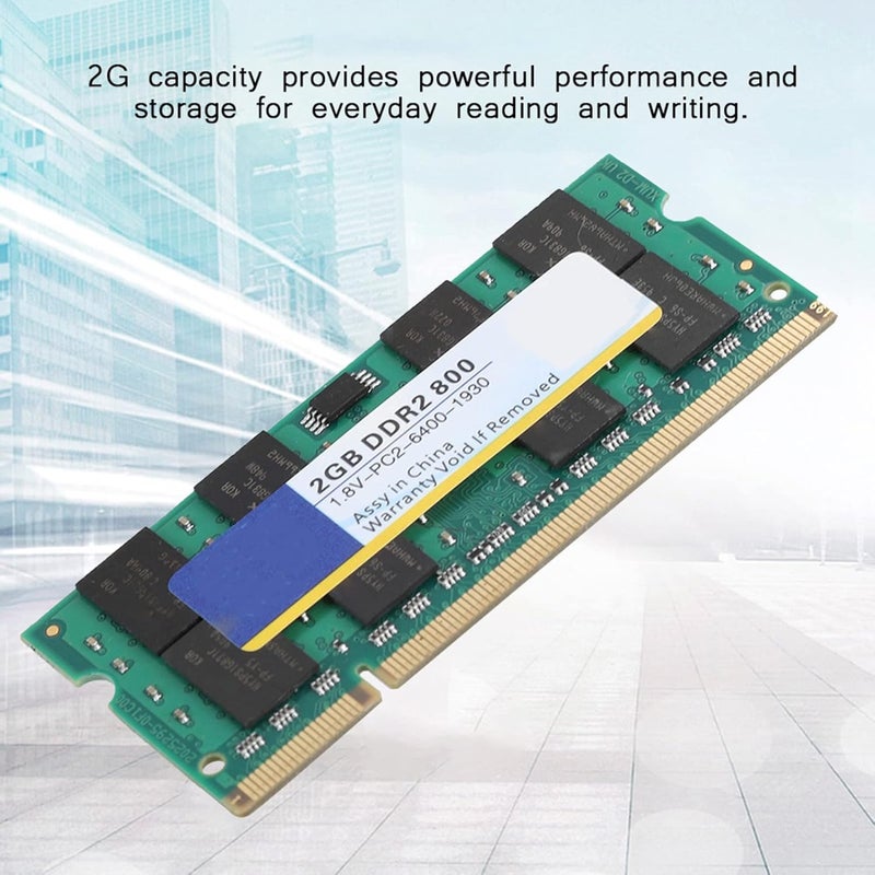 ذاكرة كمبيوتر محمول DDR2 2G 800Mhz 200Pin، عالية الأداء، متوافقة تمامًا مع لوحة أم Intel - Image 2