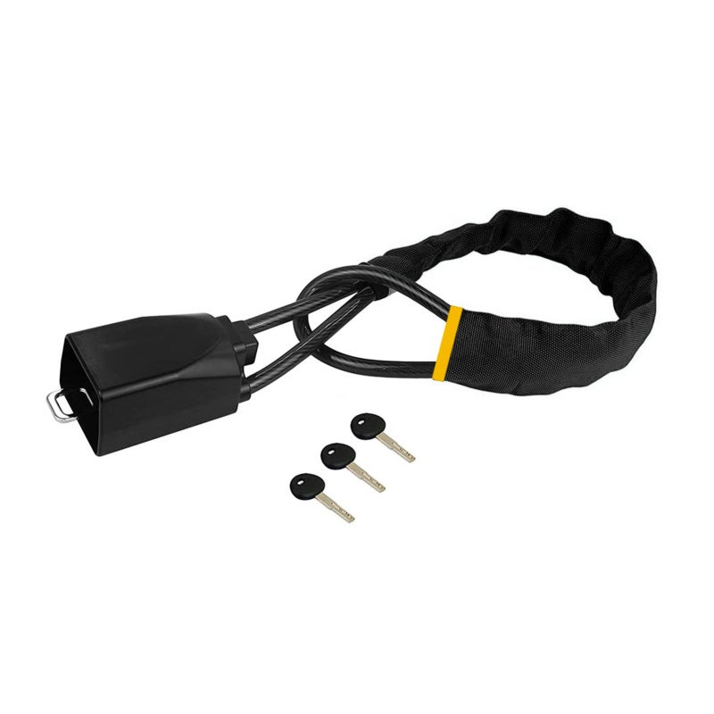 Steering Wheel Lock: Premium Shear-Resistant Iron Material - Universal Fit Anti Theft Locking Device for Cars, Trucks, Vans, SUVs, Golf Carts - Image 1