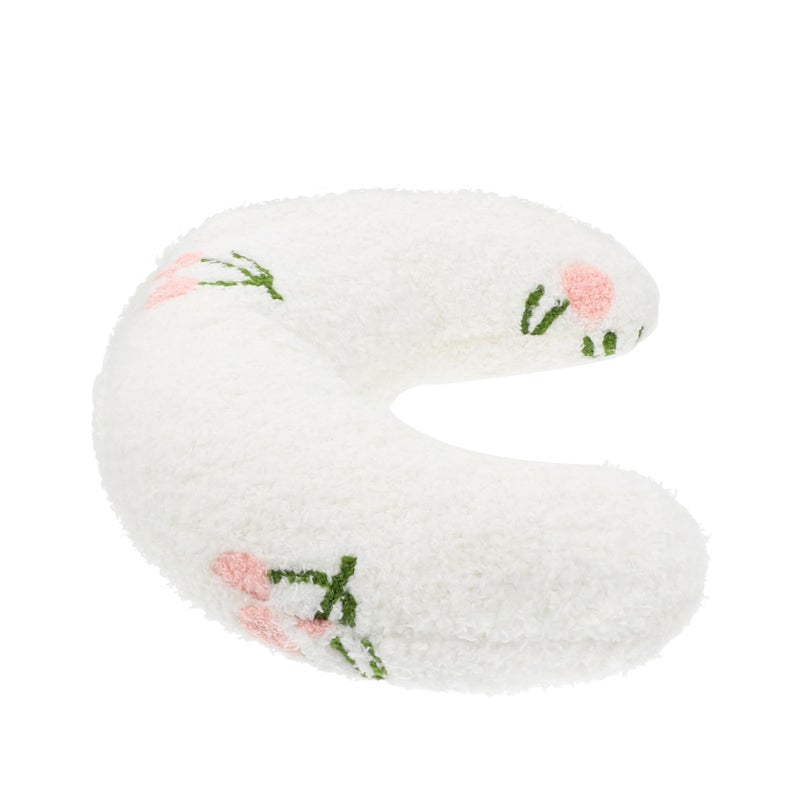 U Shaped Pet Pillow Breathable Neck Support Cushion for Deep Sleep All Season Comfort in White - Image 2