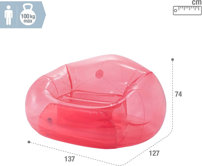 Intex Bubble Model Inflatable Chair - Pink - Image 3