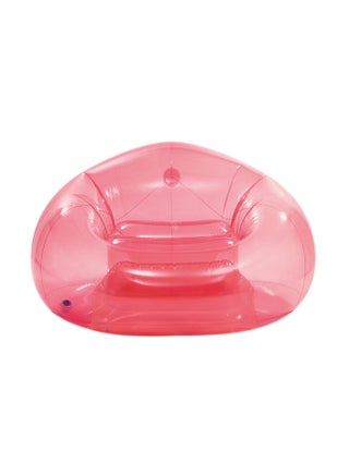 Beanless Bag Inflatable Lounge Chair - Transparent Pink 1.37m x 1.27m x 74cm - pzsku/Z0E789DB5EC50D0786F19Z/45/_/1664897608/0695bb5e-68e6-4bd4-9b3d-fd0281f6bafb