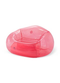 INTEX Beanless Bag Inflatable Lounge Chair - Transparent Pink 1.37m x 1.27m x 74cm  - Image 3
